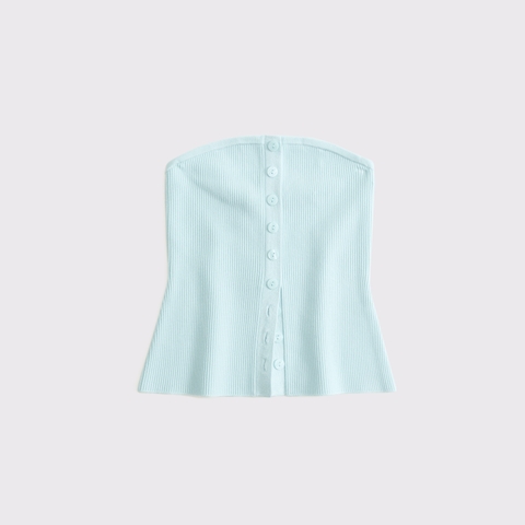 Женские топы Abercrombie & Fitch Ottoman Button-Front Tube Top
