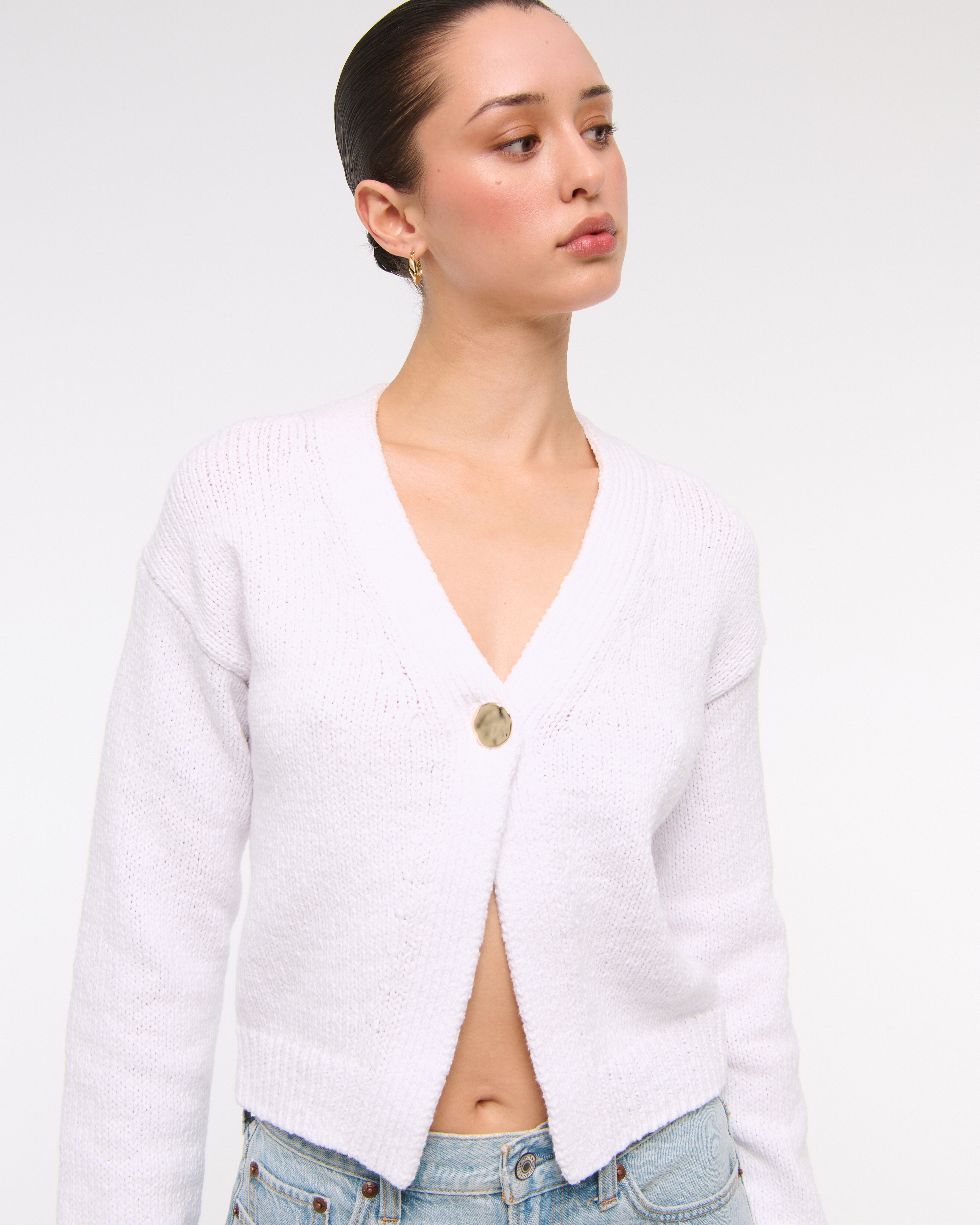 Женские кардиганы Abercrombie & Fitch Textural 1-Button Cardigan — фото 3