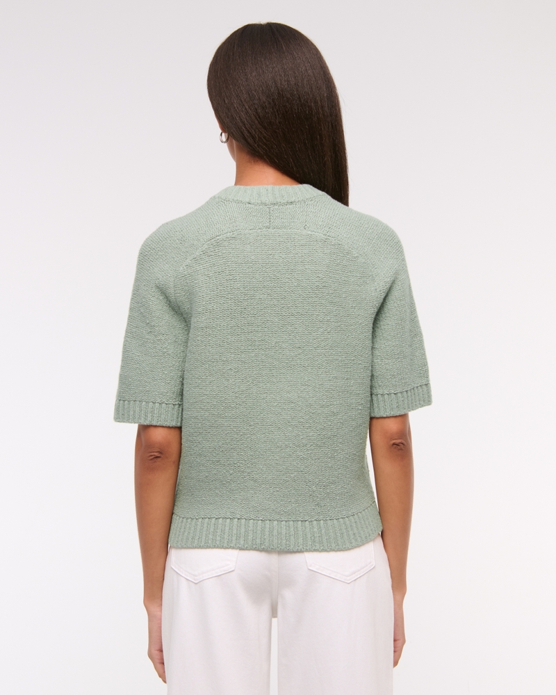 The A&F Madeline Textural Crew Sweater Tee