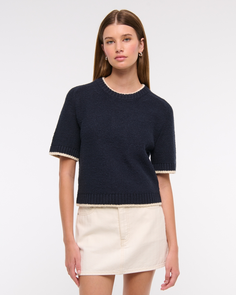 The A&F Madeline Textural Crew Sweater