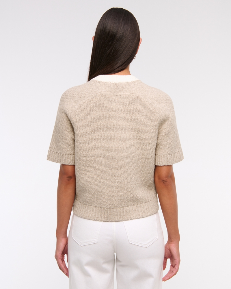 The A&F Madeline Textural Crew Sweater Tee