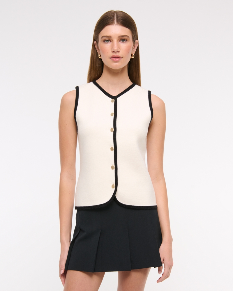 The A&F Mara High-V LuxeLoft Sweater Vest