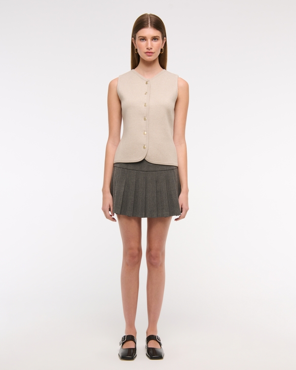 The A&F Mara High-V LuxeLoft Sweater Vest