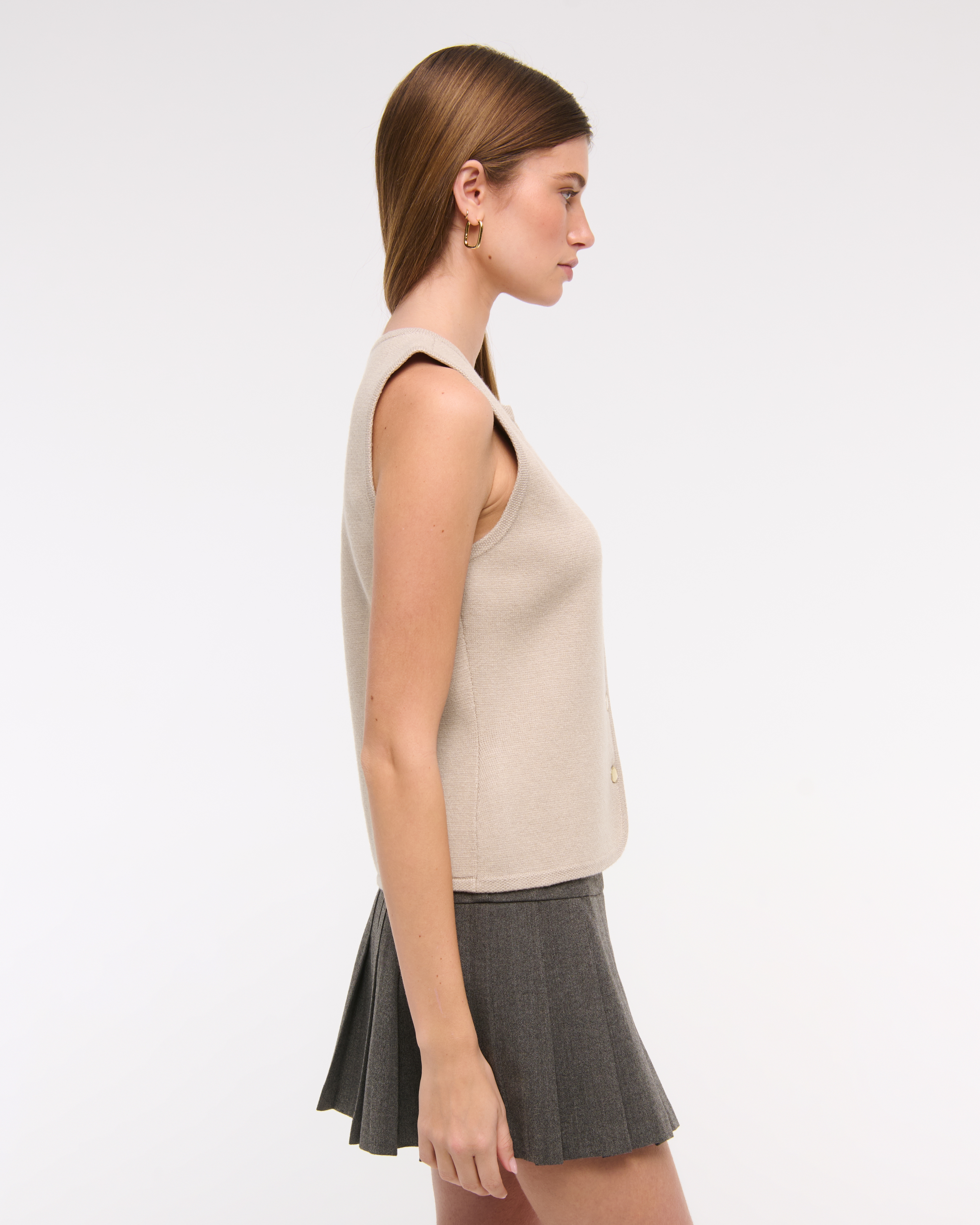 Women's The A&F Mara High-V LuxeLoft Sweater Vest | Women's