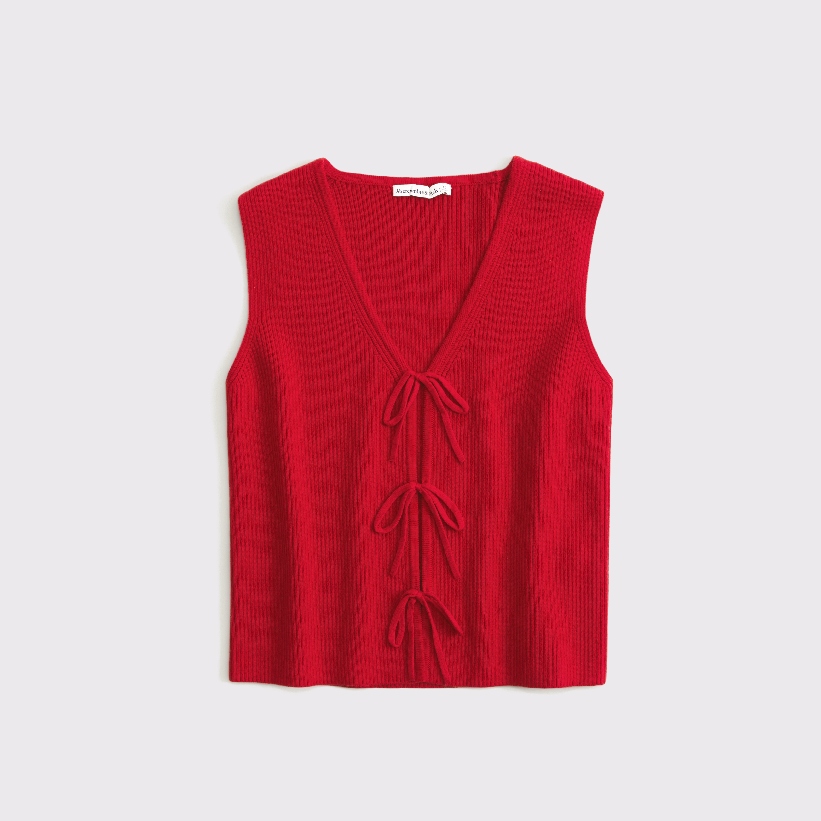 Women's Tie-Front V-Neck Sweater Vest | Women's Clearance