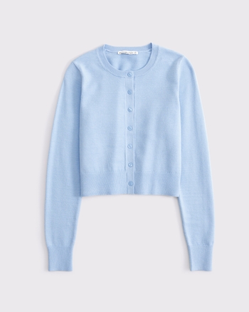 大特価 Women's LuxeLoft Shrunken Crew Cardigan | Women's Tops トップス