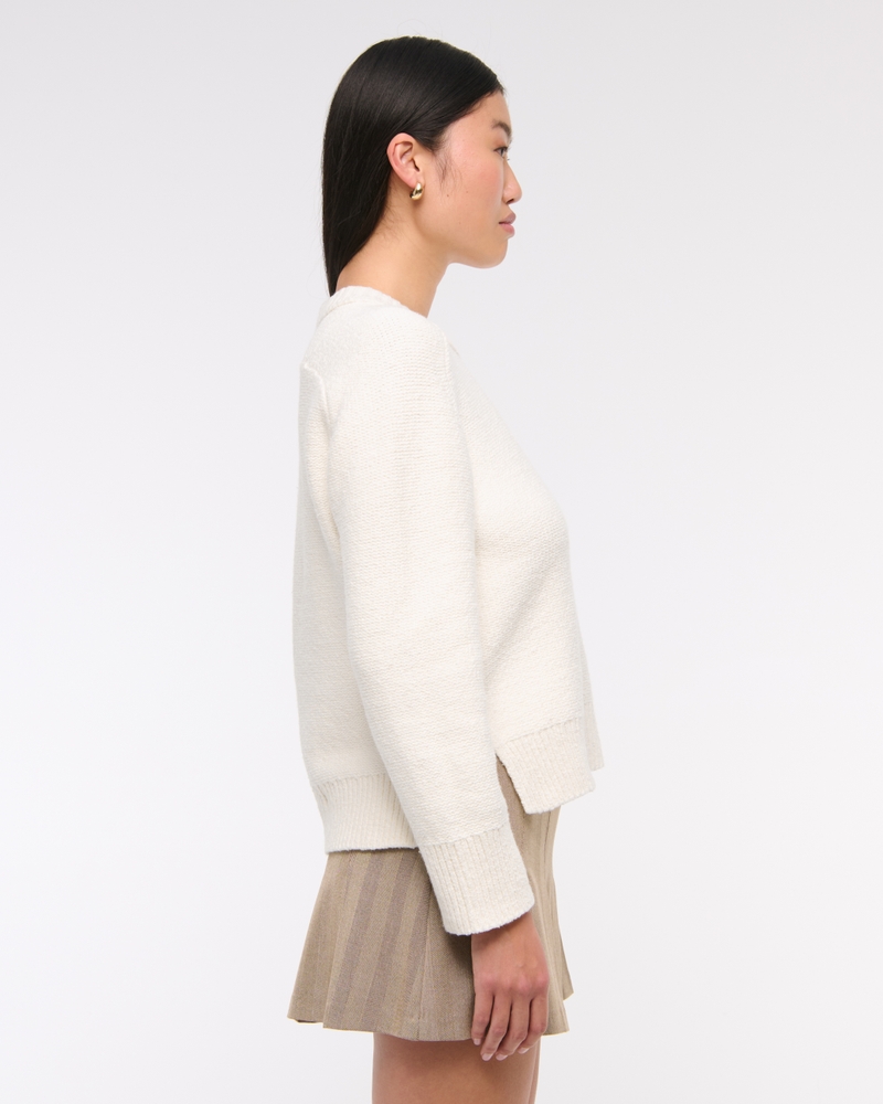 The A&F Madeline Textural Crew Sweater