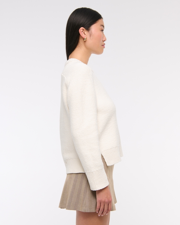 The A&F Madeline Textural Crew Sweater
