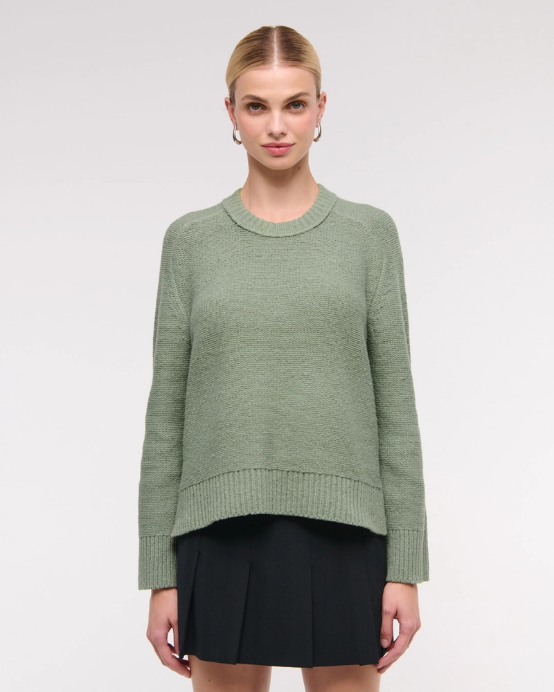The A&F Madeline Textural Crew Sweater