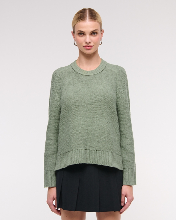The A&F Madeline Textural Crew Sweater