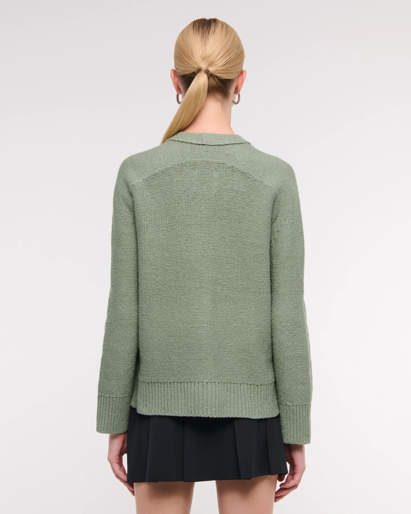 The A&F Madeline Textural Crew Sweater
