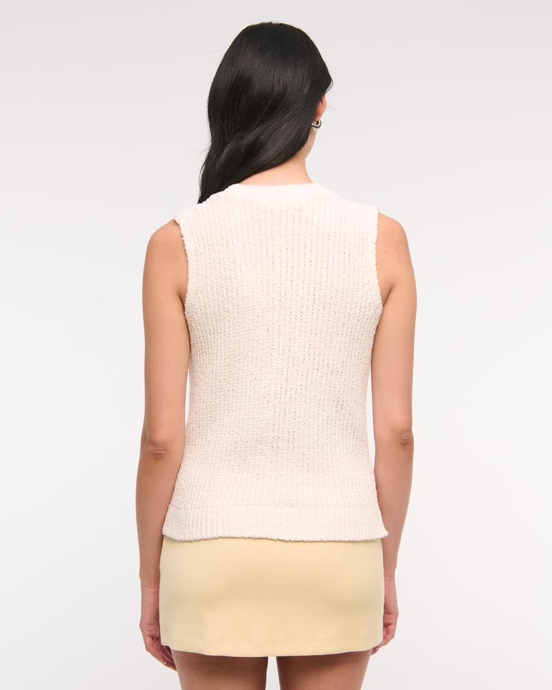 Textural Crew Sweater Shell Tank