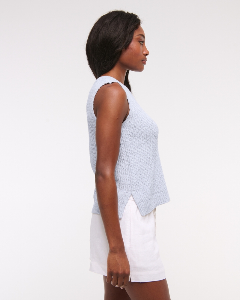 Textural Crew Sweater Shell Tank