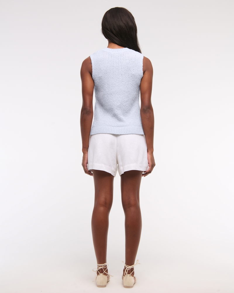 Textural Crew Sweater Shell Tank