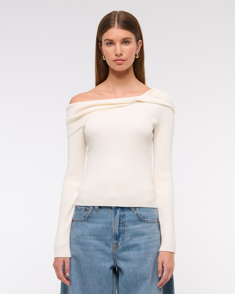 Asymmetrical Twist Sweater