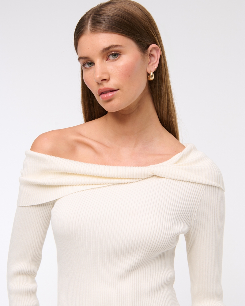 Asymmetrical Twist Sweater