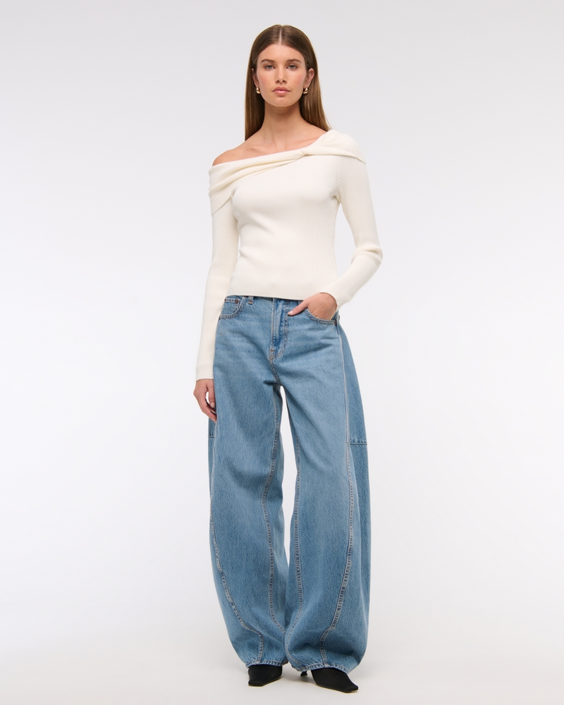 Asymmetrical Twist Sweater