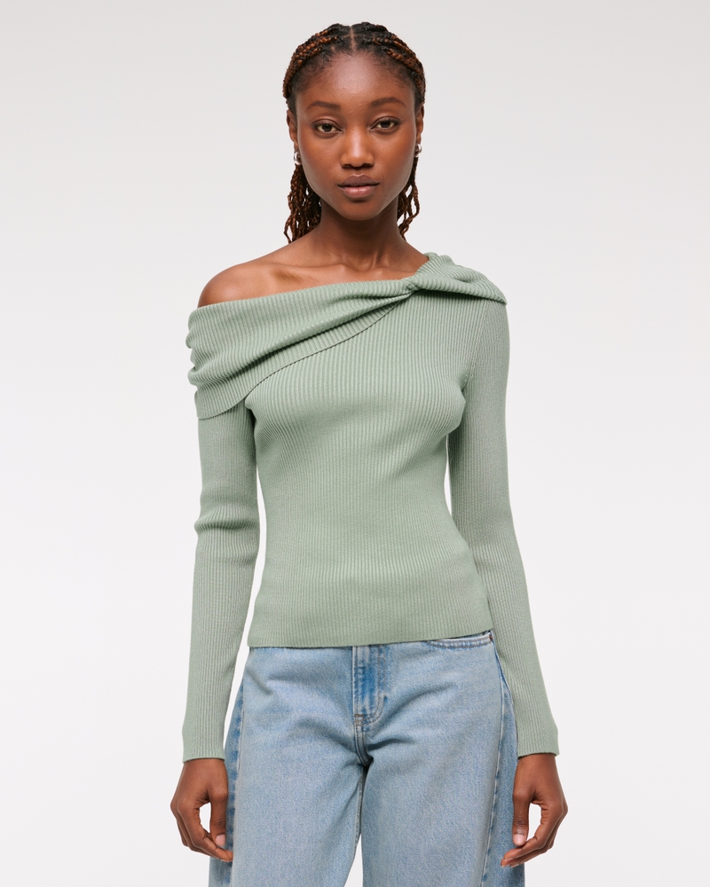 Asymmetrical Twist Sweater