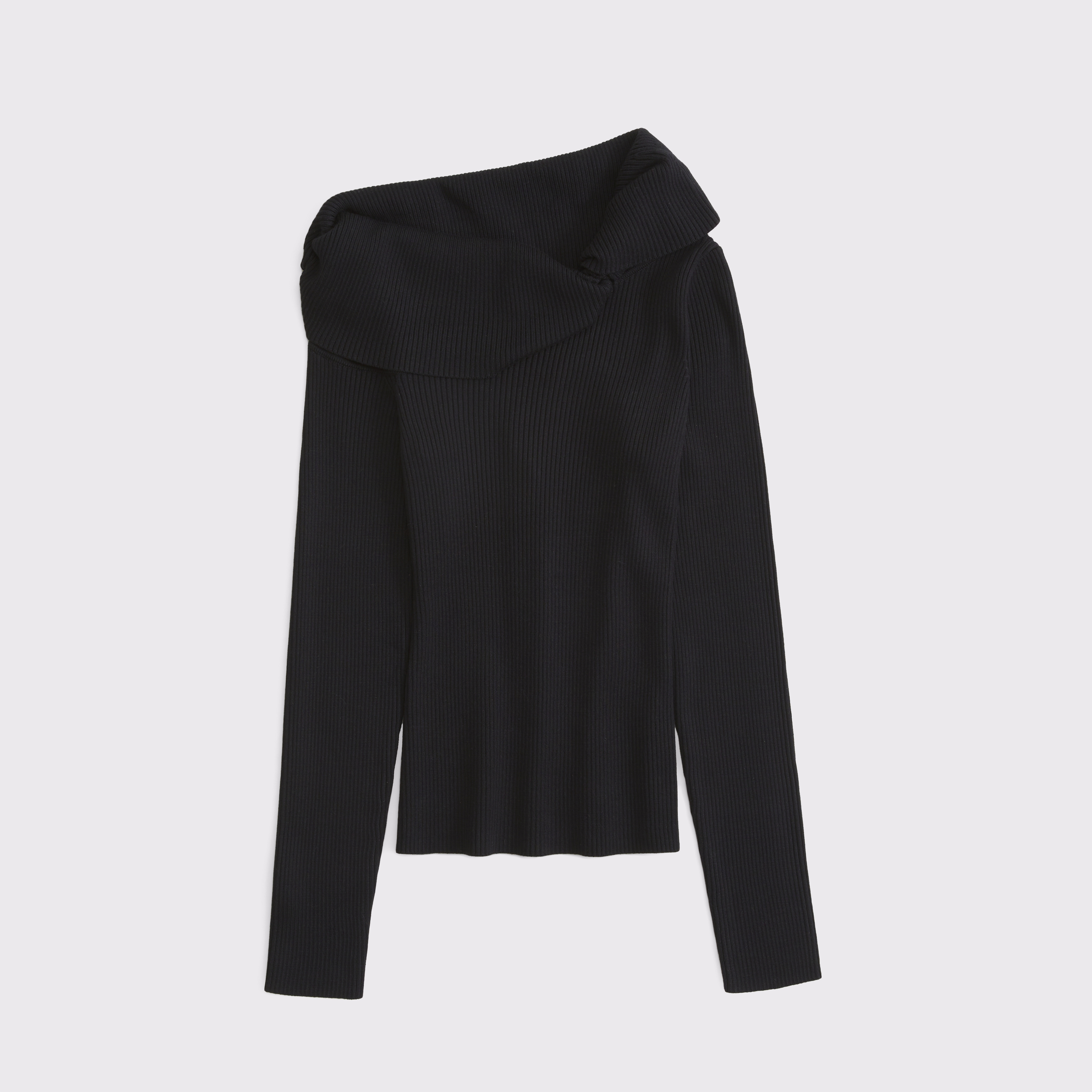 ASYMMETRY-SLEEVE PULLOVER アシンメトリースリーブ黒38 ASYMMETRY-SLEEVE PULLOVER アシンメトリースリーブ黒38