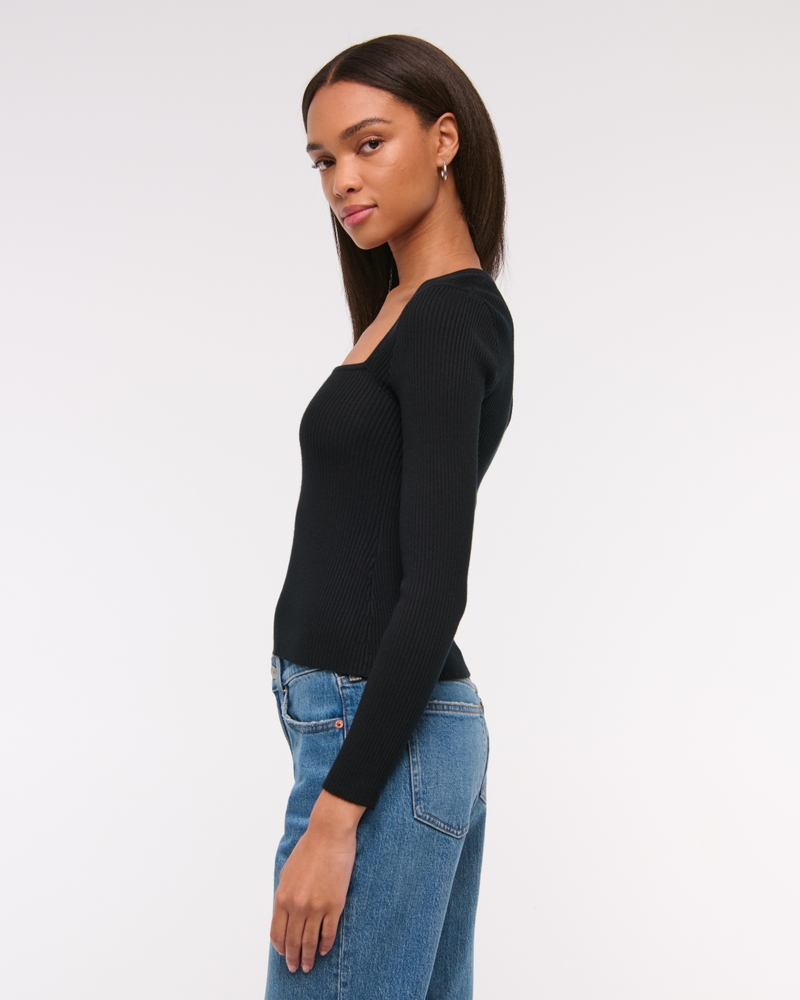 The A&F Ava Long-Sleeve Sweater Top