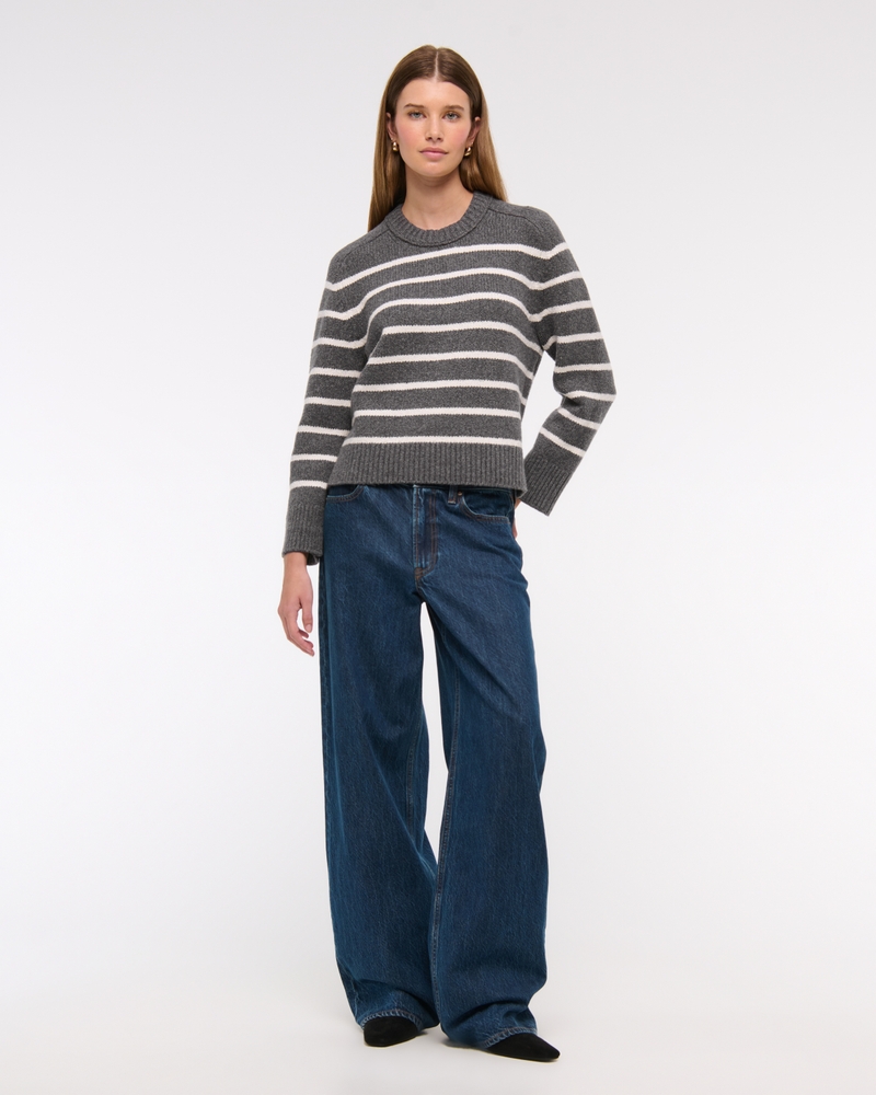 The A&F Madeline Textural Crew Sweater