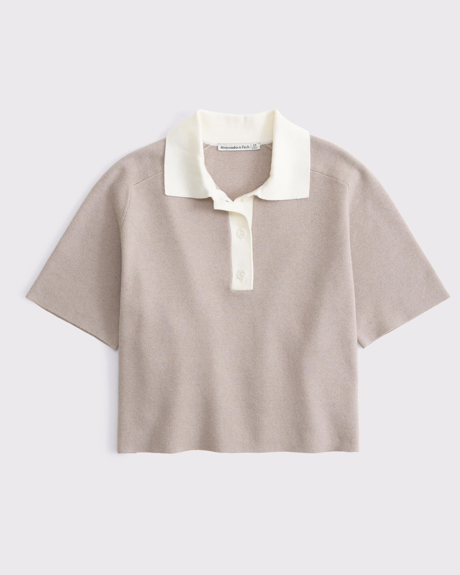 LuxeLoft Short-Sleeve Sweater Polo