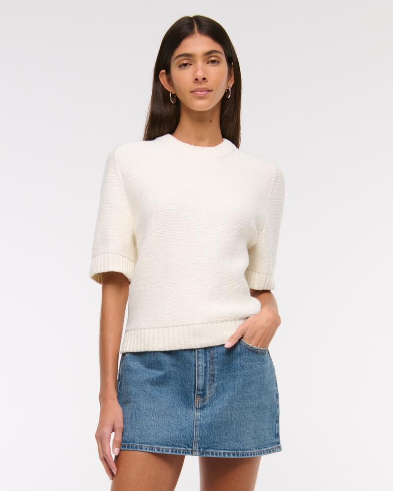 The A&F Madeline Textural Crew Sweater