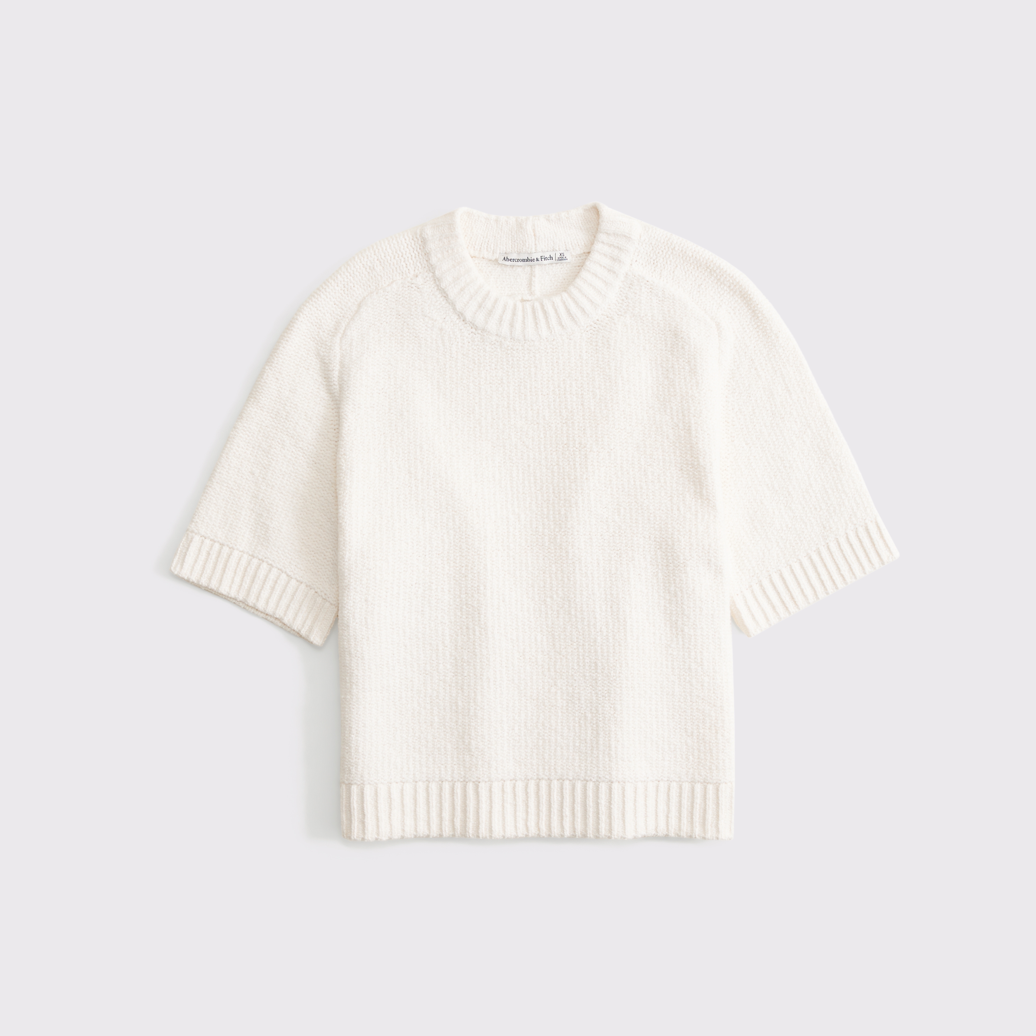 Women's The A&F Madeline Textural Crew Sweater Tee | Women's