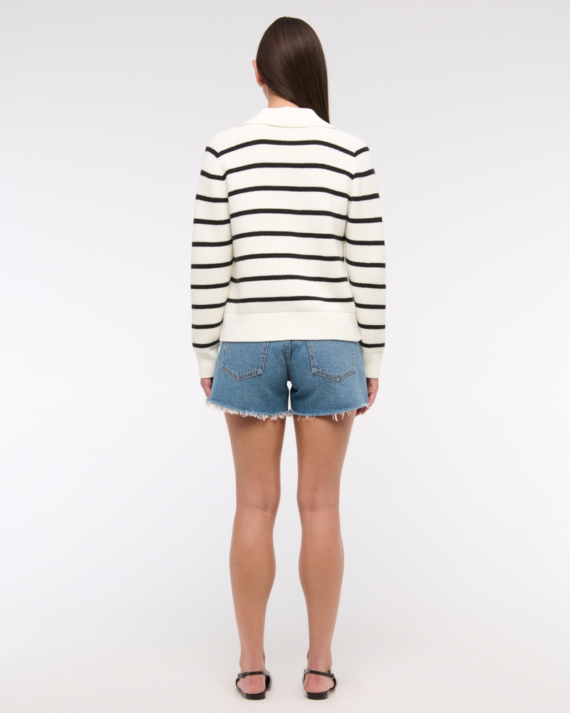Easy Long-Sleeve Sweater Polo