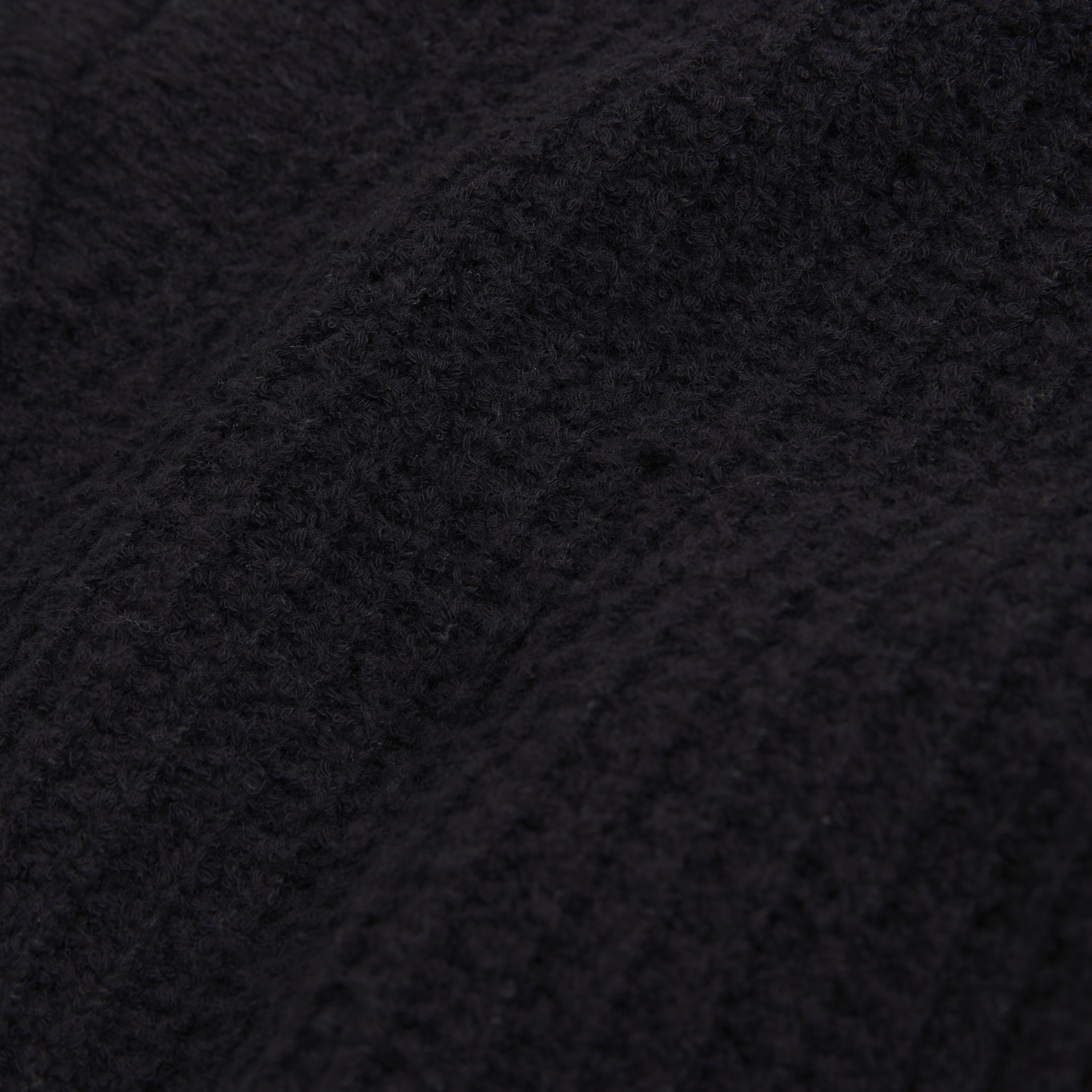 Abercrombie & Fitch Short-sleeve Crochet-style Polo In Black