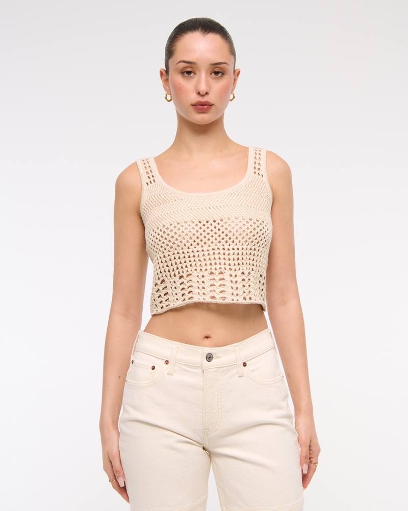 Asymmetrical Scarf Sweater Tank