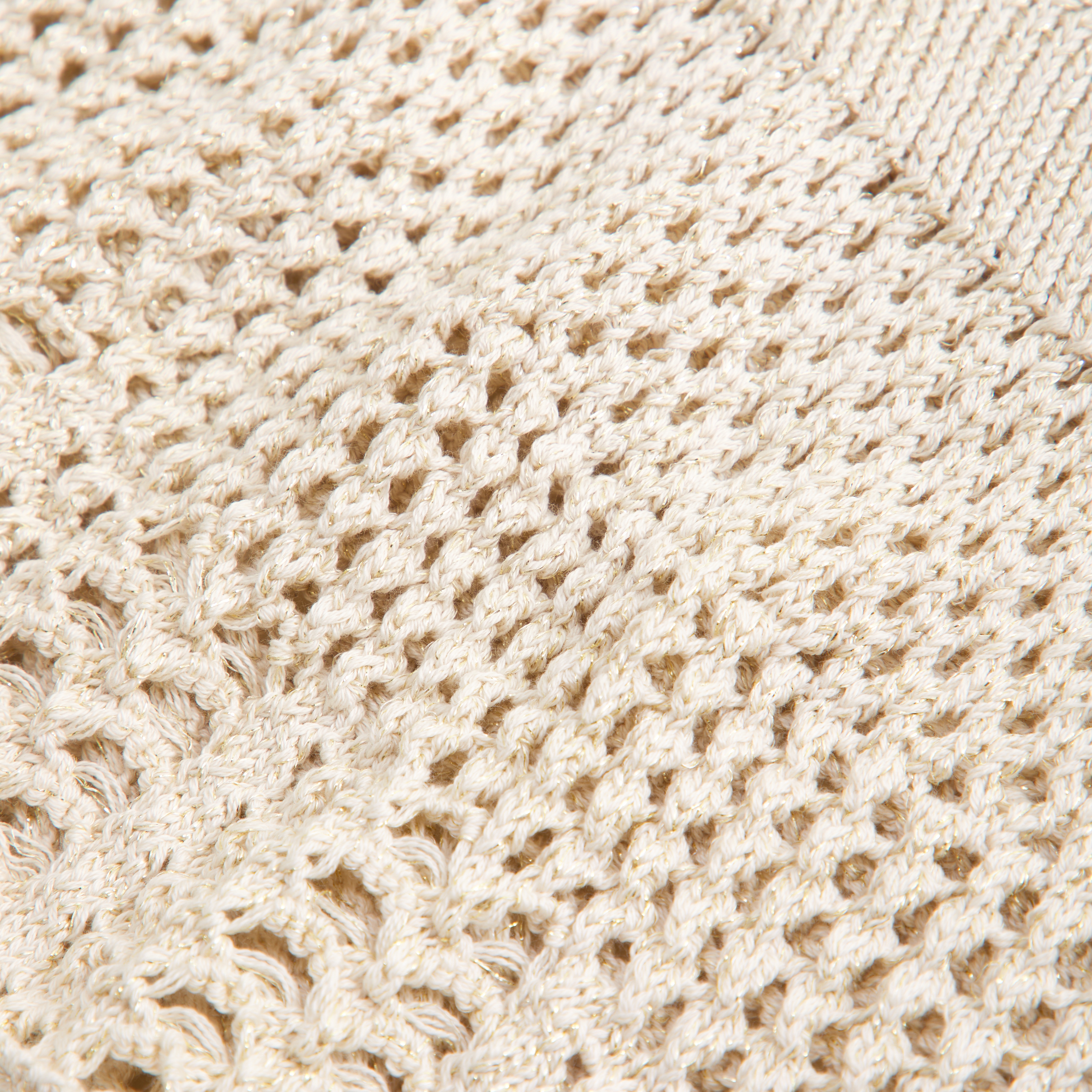 Women's Open-Stitch Lurex Sweater Tank | Women's Tops