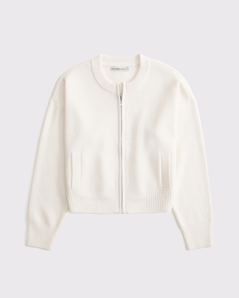 Women's LuxeLoft Zip-Up Crew Cardigan | Women's Clearance