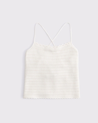 Crochet-Style Tie-Back Tank