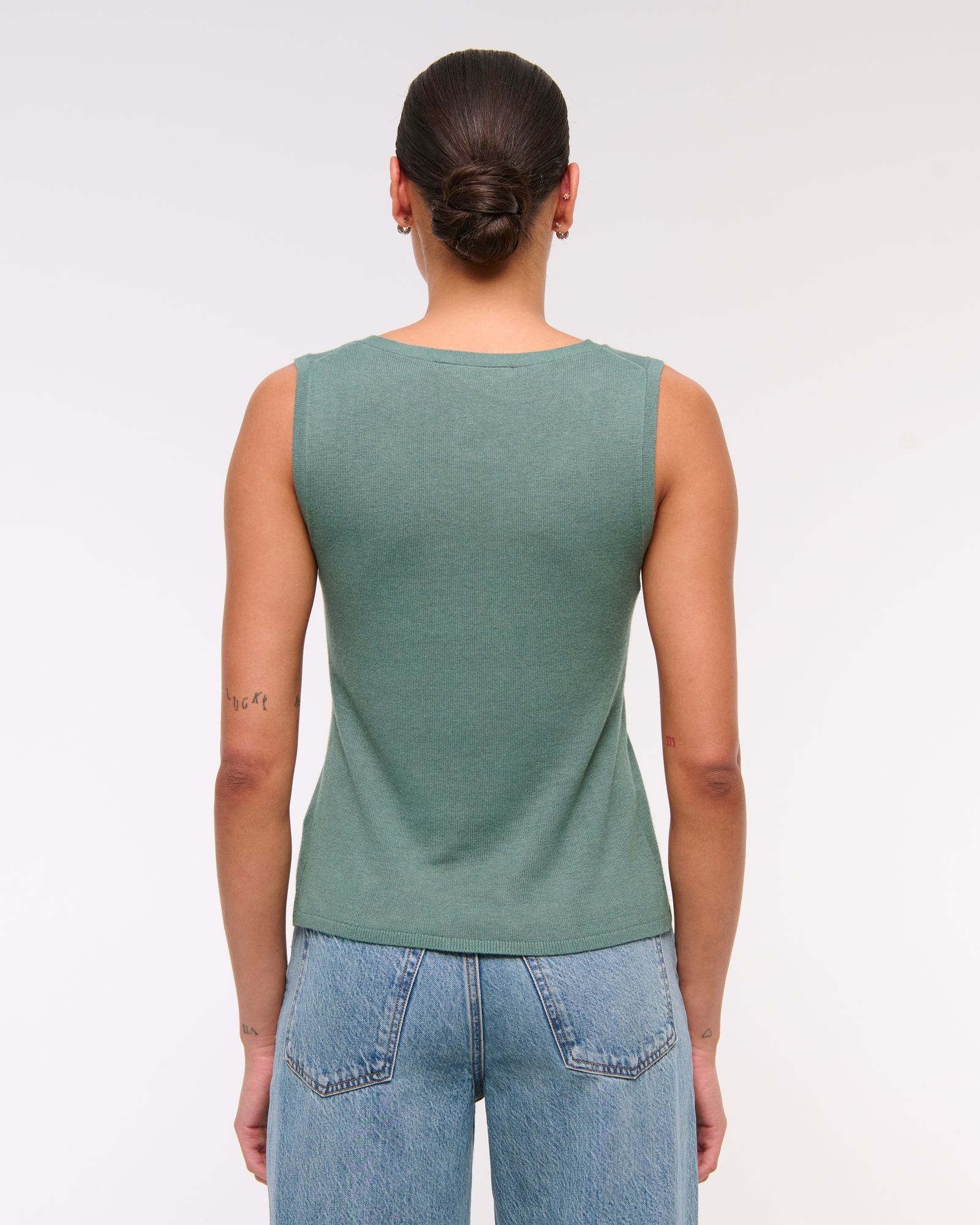 V-Neck Cutaway Sweater Vest