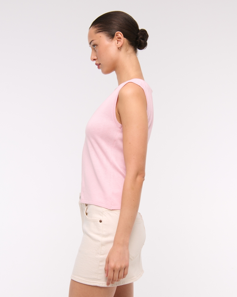 V-Neck Cutaway Sweater Vest