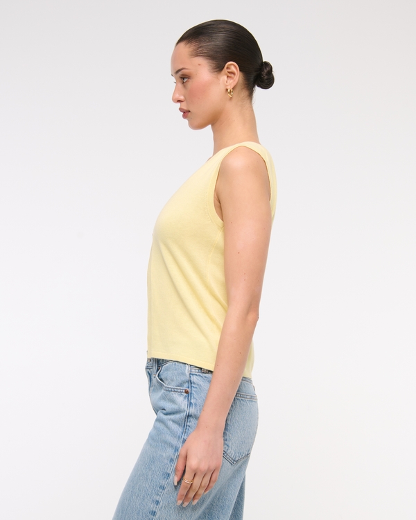 V-Neck Cutaway Sweater Vest