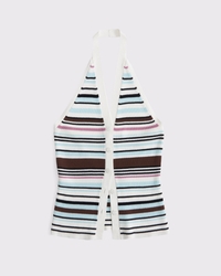 Ribbed Halter Sweater Vest
