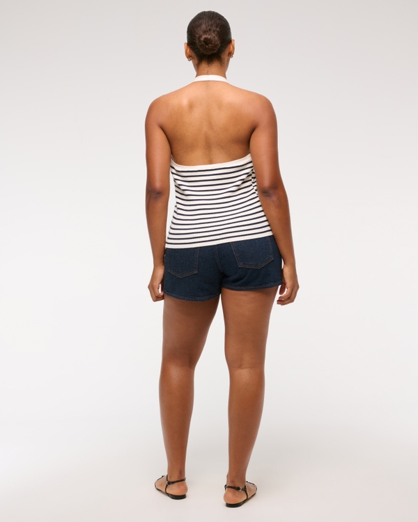 Ribbed Halter Sweater Vest