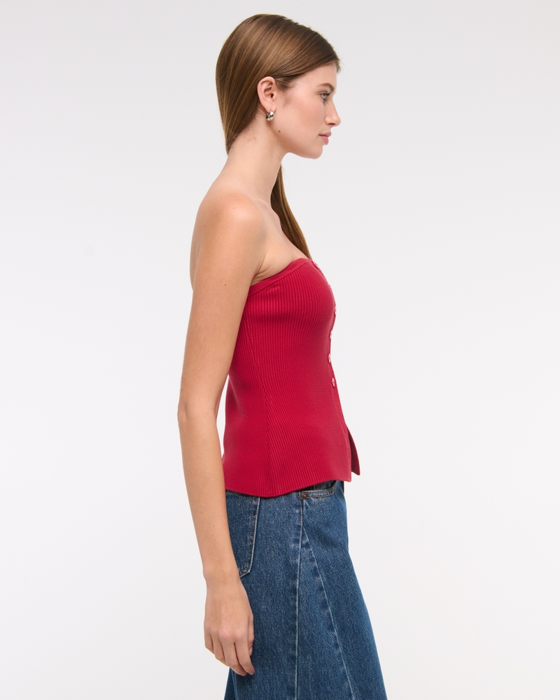 Ottoman Button-Through Tube Top