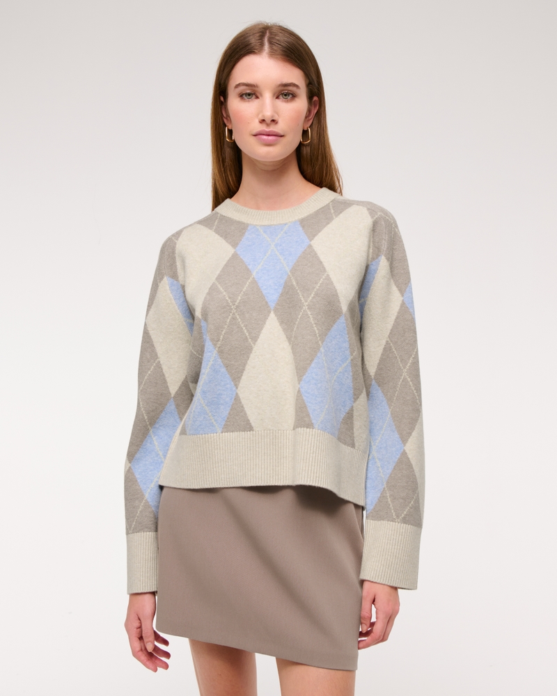 The A&F Madeline Argyle Crew Sweater
