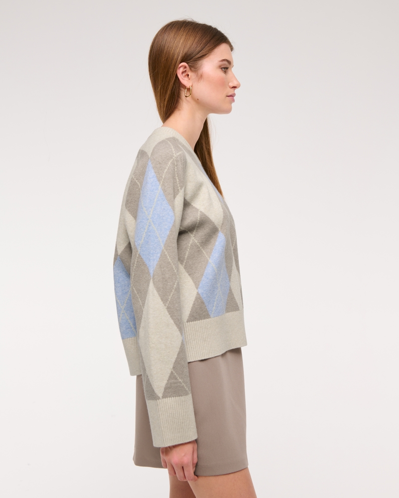 The A&F Madeline Argyle Crew Sweater