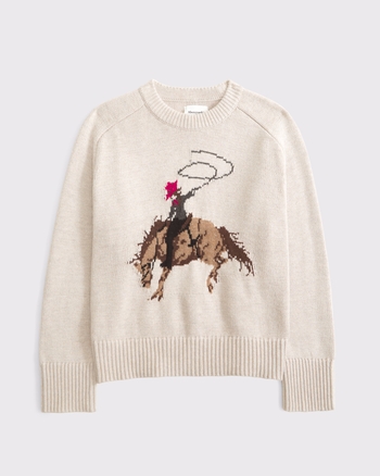 The A&F Madeline Cowgirl Crew Sweater from Abercrombie & Fitch - $22.97