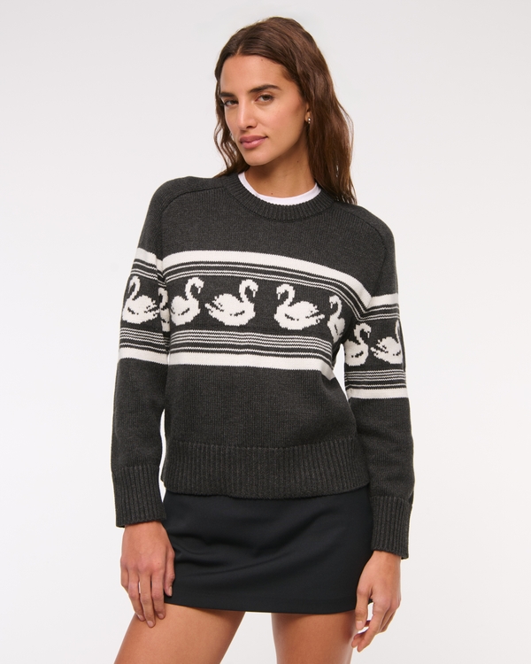 The A&F Madeline Swan Crew Sweater