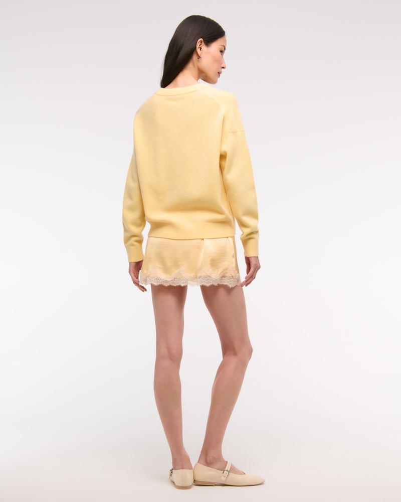 Merino Wool-Blend Henley Sweater