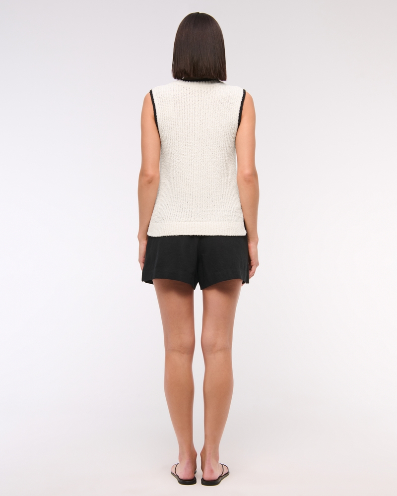 Textural Crew Sweater Shell Tank