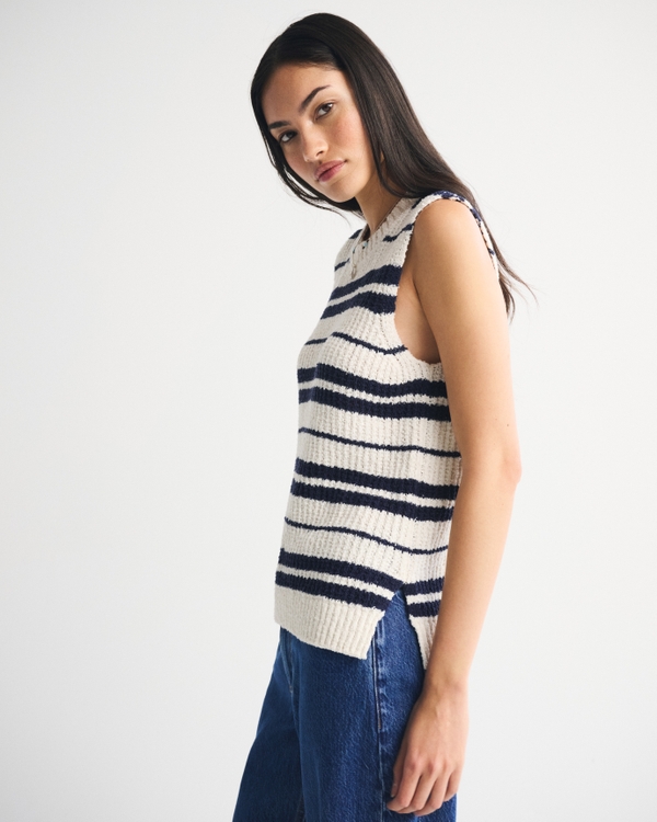 Women's Textural Crew Sweater Shell Tank | Women's Clearance