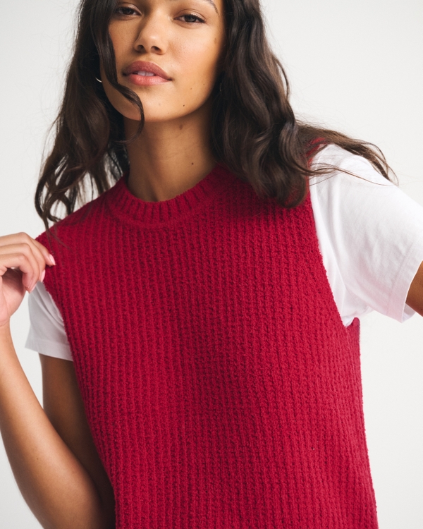 Textural Crew Sweater Shell Tank
