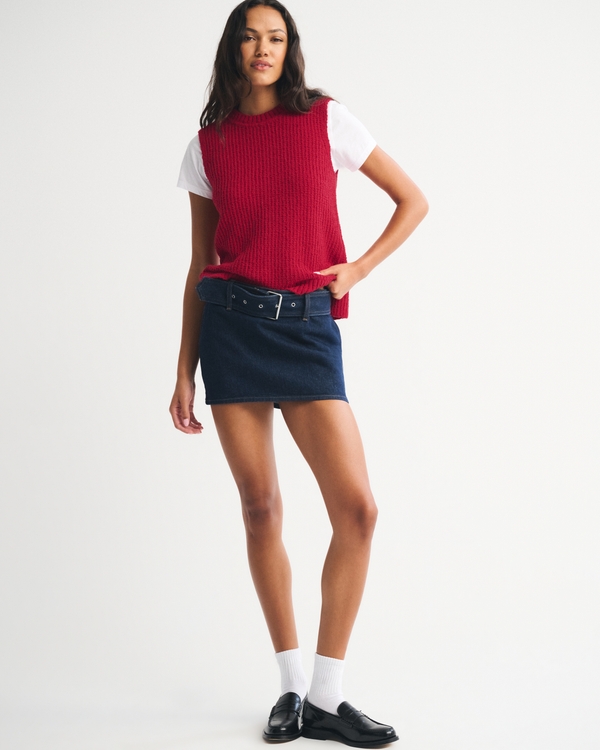 Textural Crew Sweater Shell Tank