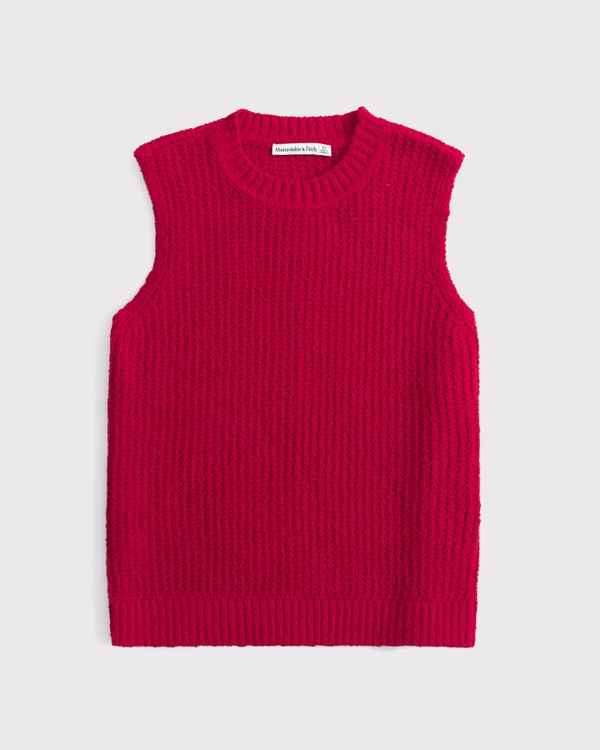 Textural Crew Sweater Shell Tank